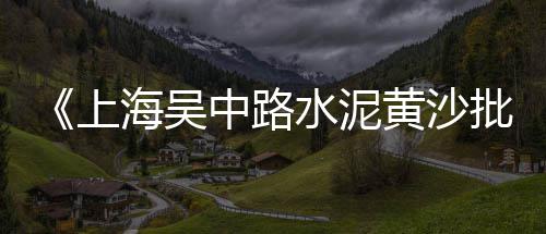 陈家桥水泥市场、山东市场水泥竞争、天山水泥市场划分、水泥砂石料市场
